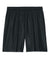 Sport-Tek ST5100 Mens Moisture Wicking Mesh Athletic Shorts Black Flat Front