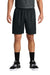 Sport-Tek ST5100 Mens Moisture Wicking Mesh Athletic Shorts Black Model Front