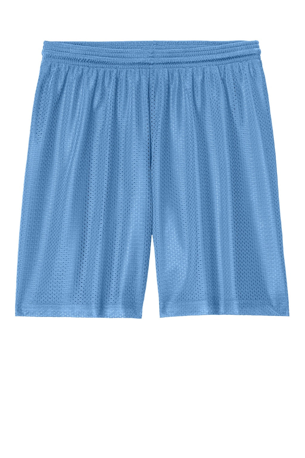 Sport-Tek ST5100 Mens Moisture Wicking Mesh Athletic Shorts Carolina Blue Flat Front