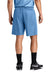 Sport-Tek ST5100 Mens Moisture Wicking Mesh Athletic Shorts Carolina Blue Model Back