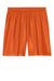 Sport-Tek ST5100 Mens Moisture Wicking Mesh Athletic Shorts Deep Orange Flat Front