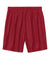 Sport-Tek ST5100 Mens Moisture Wicking Mesh Athletic Shorts Deep Red Flat Back
