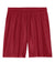 Sport-Tek ST5100 Mens Moisture Wicking Mesh Athletic Shorts Deep Red Flat Front