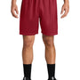 Sport-Tek Mens Moisture Wicking Mesh Athletic Shorts - Deep Red