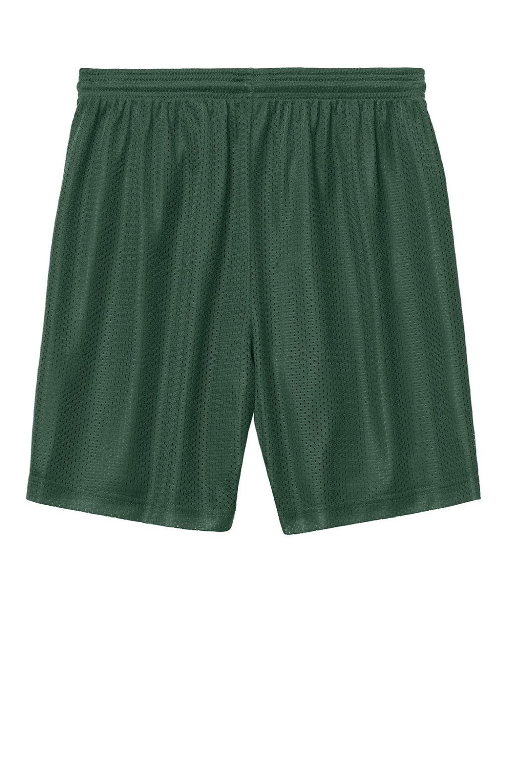 Sport-Tek ST5100 Mens Moisture Wicking Mesh Athletic Shorts Forest Green Flat Back
