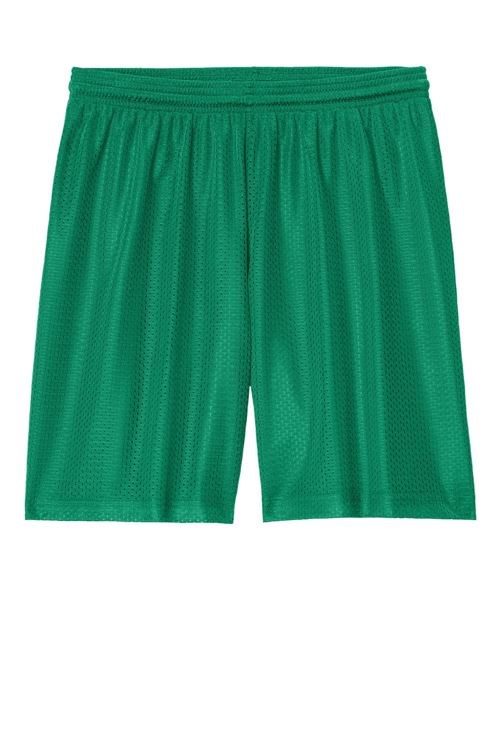 Sport-Tek ST5100 Mens Moisture Wicking Mesh Athletic Shorts Kelly Green Flat Front