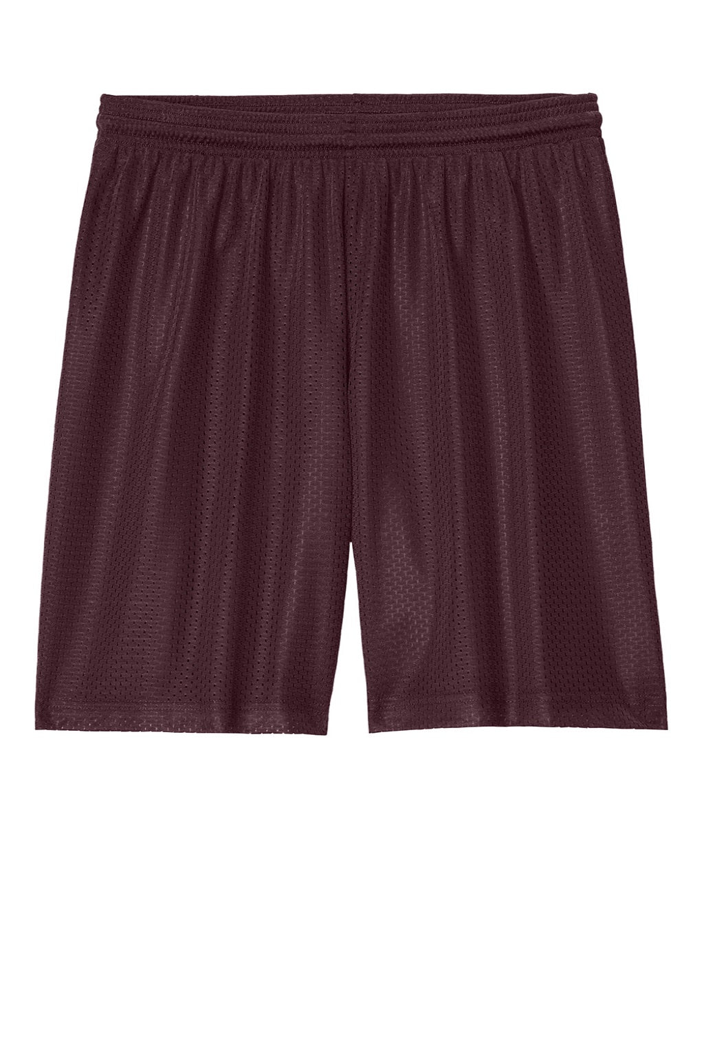 Sport-Tek ST5100 Mens Moisture Wicking Mesh Athletic Shorts Maroon Flat Front