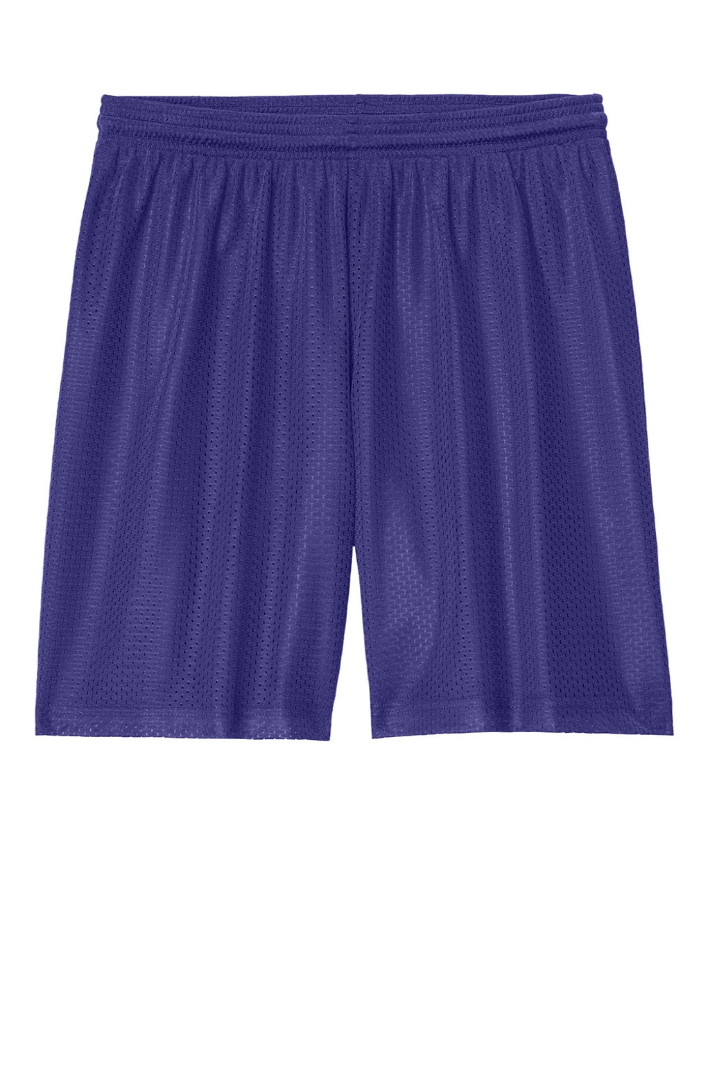 Sport-Tek ST5100 Mens Moisture Wicking Mesh Athletic Shorts Purple Flat Front