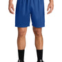 Sport-Tek Mens Moisture Wicking Mesh Athletic Shorts - True Royal Blue