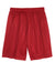 Sport-Tek ST510 Mens Moisture Wicking Classic Mesh Shorts True Red Flat Back