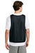 Sport-Tek ST512 Mens Reversible Lacrosse Pinnie Tank Top Black/White Model Back