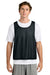 Sport-Tek ST512 Mens Reversible Lacrosse Pinnie Tank Top Black/White Model Front