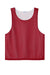 Sport-Tek ST512 Mens Reversible Lacrosse Pinnie Tank Top Deep Red/White Flat Front