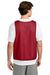 Sport-Tek ST512 Mens Reversible Lacrosse Pinnie Tank Top Deep Red/White Model Back