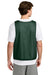 Sport-Tek ST512 Mens Reversible Lacrosse Pinnie Tank Top Forest Green/White Model Back