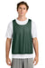 Sport-Tek ST512 Mens Reversible Lacrosse Pinnie Tank Top Forest Green/White Model Front