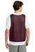 Sport-Tek ST512 Mens Reversible Lacrosse Pinnie Tank Top Maroon/White Model Back