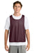 Sport-Tek ST512 Mens Reversible Lacrosse Pinnie Tank Top Maroon/White Model Front
