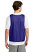 Sport-Tek ST512 Mens Reversible Lacrosse Pinnie Tank Top Purple/White Model Back