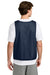 Sport-Tek ST512 Mens Reversible Lacrosse Pinnie Tank Top True Navy Blue/White Model Back