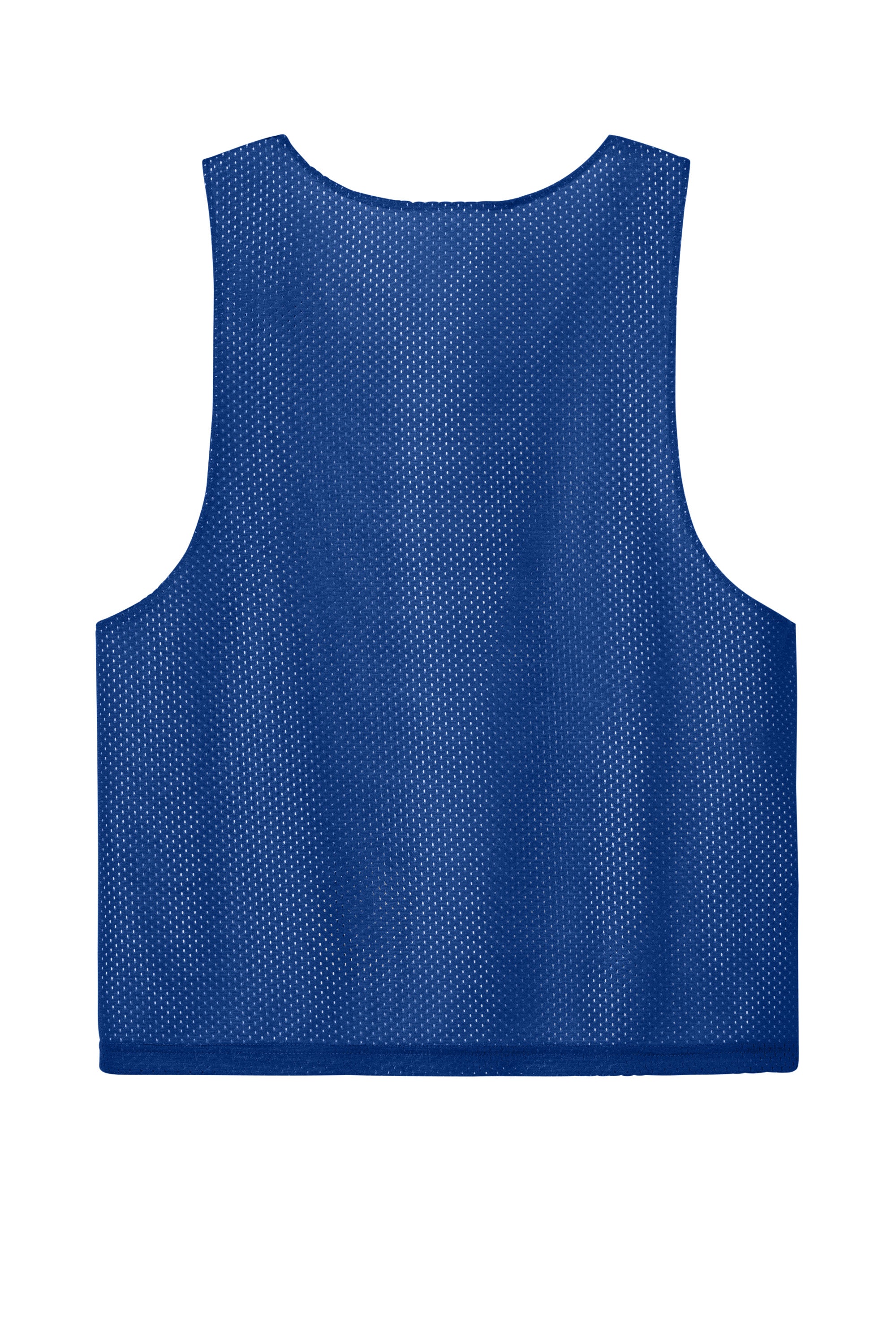 Sport-Tek ST512 Mens Reversible Lacrosse Pinnie Tank Top True Royal Blue/White Flat Back