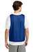 Sport-Tek ST512 Mens Reversible Lacrosse Pinnie Tank Top True Royal Blue/White Model Back