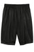 Sport-Tek ST515 Mens Moisture Wicking Classic Mesh Long Shorts Black Flat Back