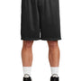 Sport-Tek Mens Moisture Wicking Classic Mesh Long Shorts - Black - Closeout