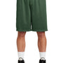 Sport-Tek Mens Moisture Wicking Classic Mesh Long Shorts - Forest Green - Closeout