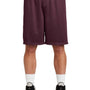 Sport-Tek Mens Moisture Wicking Classic Mesh Long Shorts - Maroon - Closeout