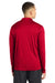 Sport-Tek ST520LS Mens Moisture Wicking Long Sleeve Polo Shirt True Red Model Back