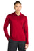 Sport-Tek ST520LS Mens Moisture Wicking Long Sleeve Polo Shirt True Red Model Front
