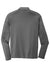 Sport-Tek ST520LS Mens Moisture Wicking Long Sleeve Polo Shirt Dark Smoke Grey Flat Back