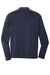 Sport-Tek ST520LS Mens Moisture Wicking Long Sleeve Polo Shirt True Navy Blue Flat Back