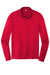 Sport-Tek ST520LS Mens Moisture Wicking Long Sleeve Polo Shirt True Red Flat Front