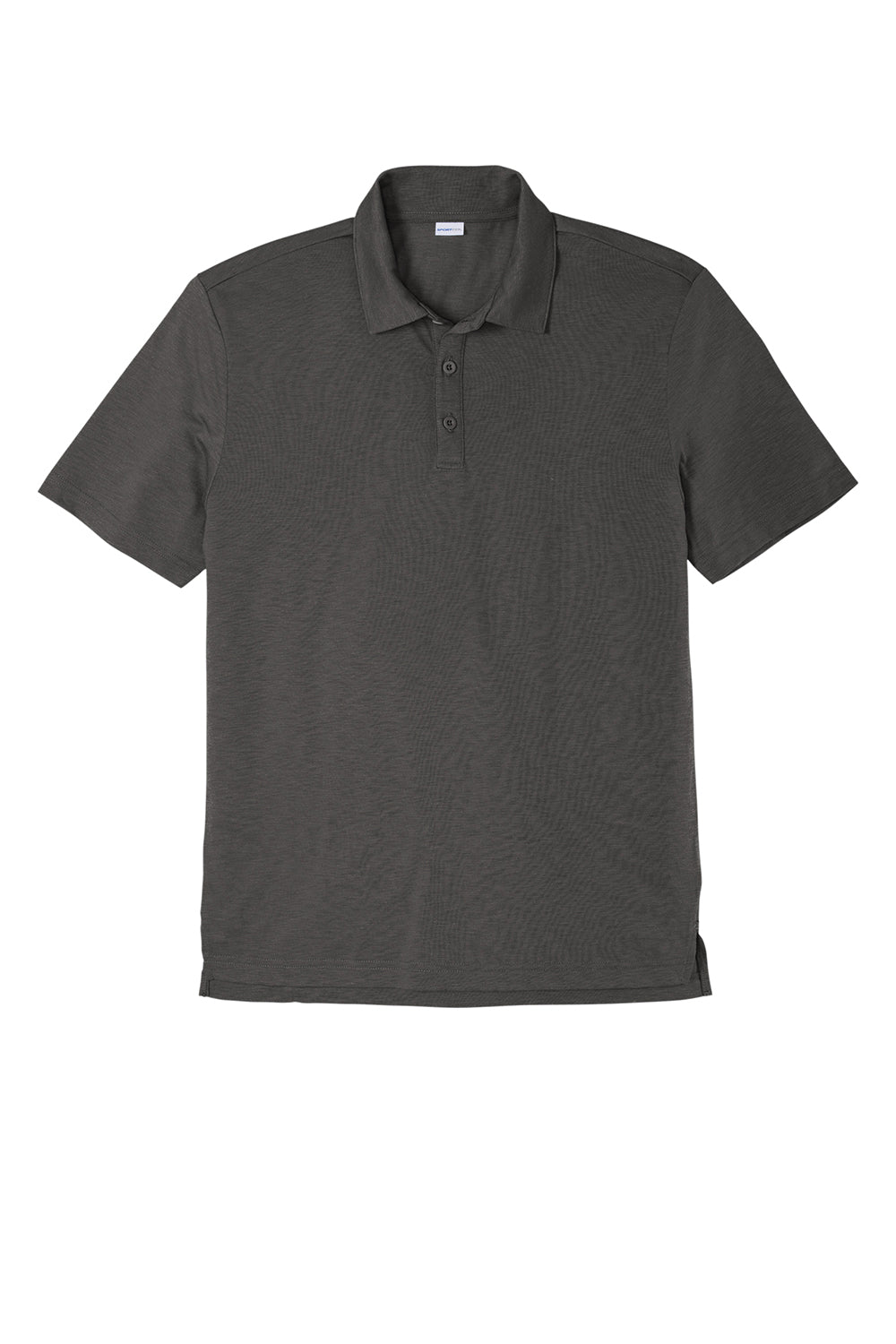 Sport-Tek ST530 Mens Strive Moisture Wicking Short Sleeve Polo Shirt Graphite Grey Flat Front