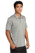 Sport-Tek ST530 Mens Strive Moisture Wicking Short Sleeve Polo Shirt Silver Grey Model 3q