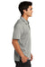 Sport-Tek ST530 Mens Strive Moisture Wicking Short Sleeve Polo Shirt Silver Grey Model Side