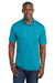 Sport-Tek ST550 Mens Competitor Moisture Wicking Short Sleeve Polo Shirt Atomic Blue Model Front