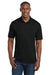 Sport-Tek ST550 Mens Competitor Moisture Wicking Short Sleeve Polo Shirt Black Model Front