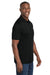 Sport-Tek ST550 Mens Competitor Moisture Wicking Short Sleeve Polo Shirt Black Model Side