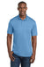 Sport-Tek ST550 Mens Competitor Moisture Wicking Short Sleeve Polo Shirt Carolina Blue Model Front