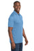 Sport-Tek ST550 Mens Competitor Moisture Wicking Short Sleeve Polo Shirt Carolina Blue Model Side