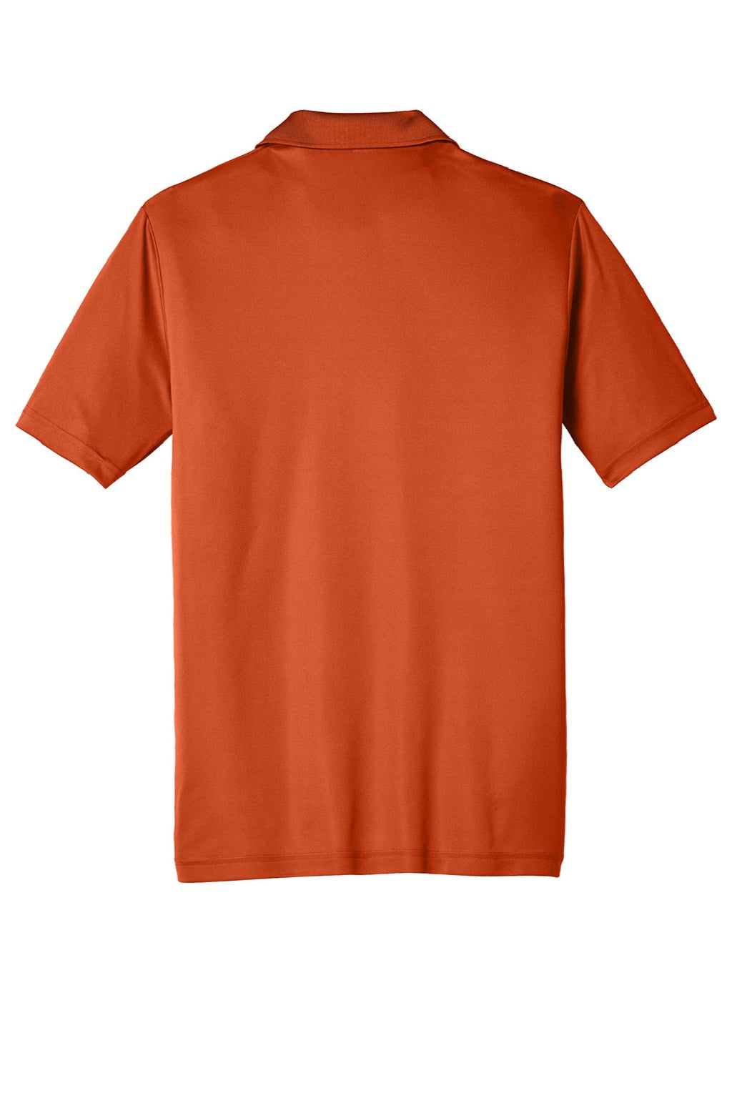 Sport-Tek ST550 Mens Competitor Moisture Wicking Short Sleeve Polo Shirt Deep Orange Flat Back