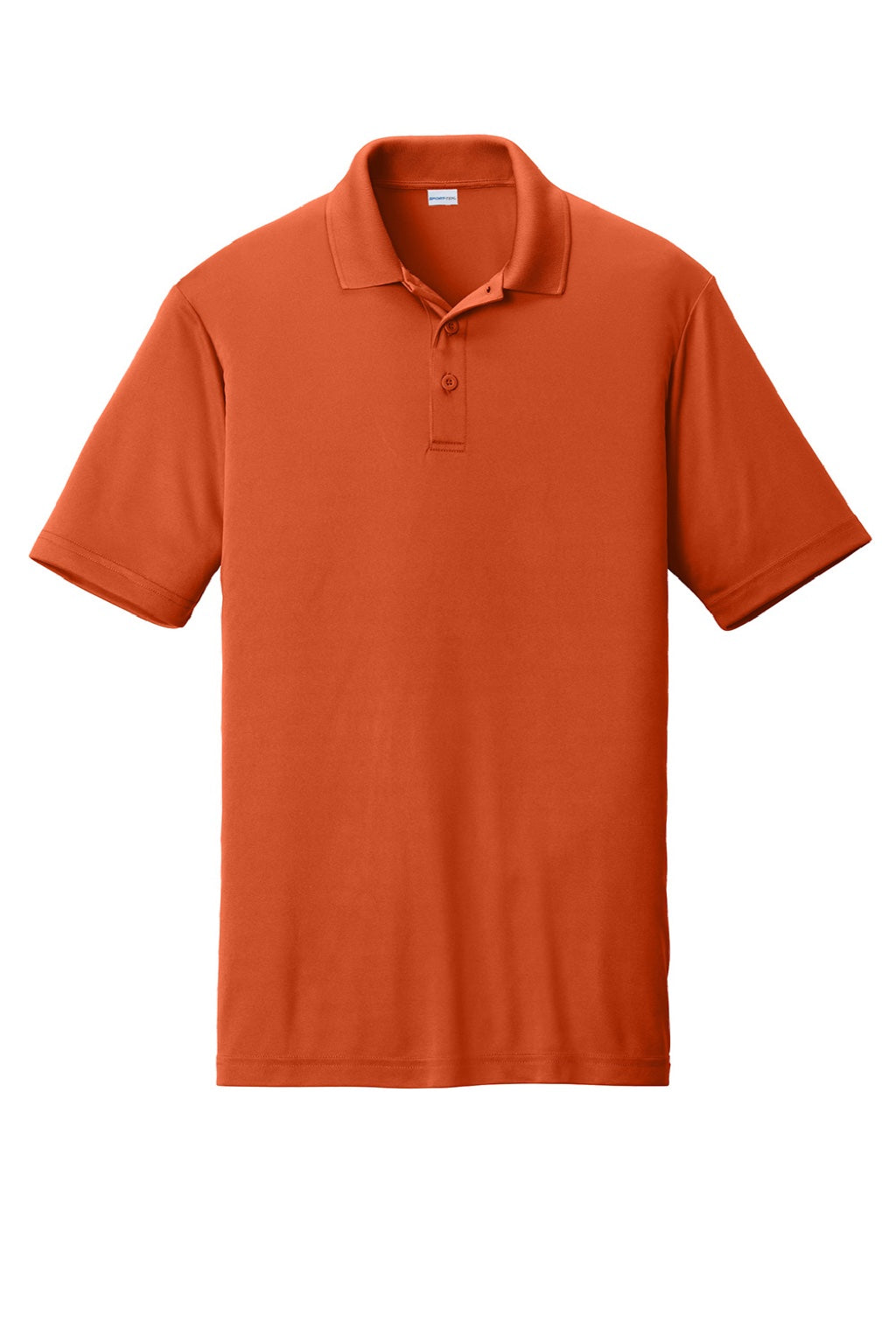 Sport-Tek ST550 Mens Competitor Moisture Wicking Short Sleeve Polo Shirt Deep Orange Flat Front