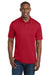 Sport-Tek ST550 Mens Competitor Moisture Wicking Short Sleeve Polo Shirt Deep Red Model Front