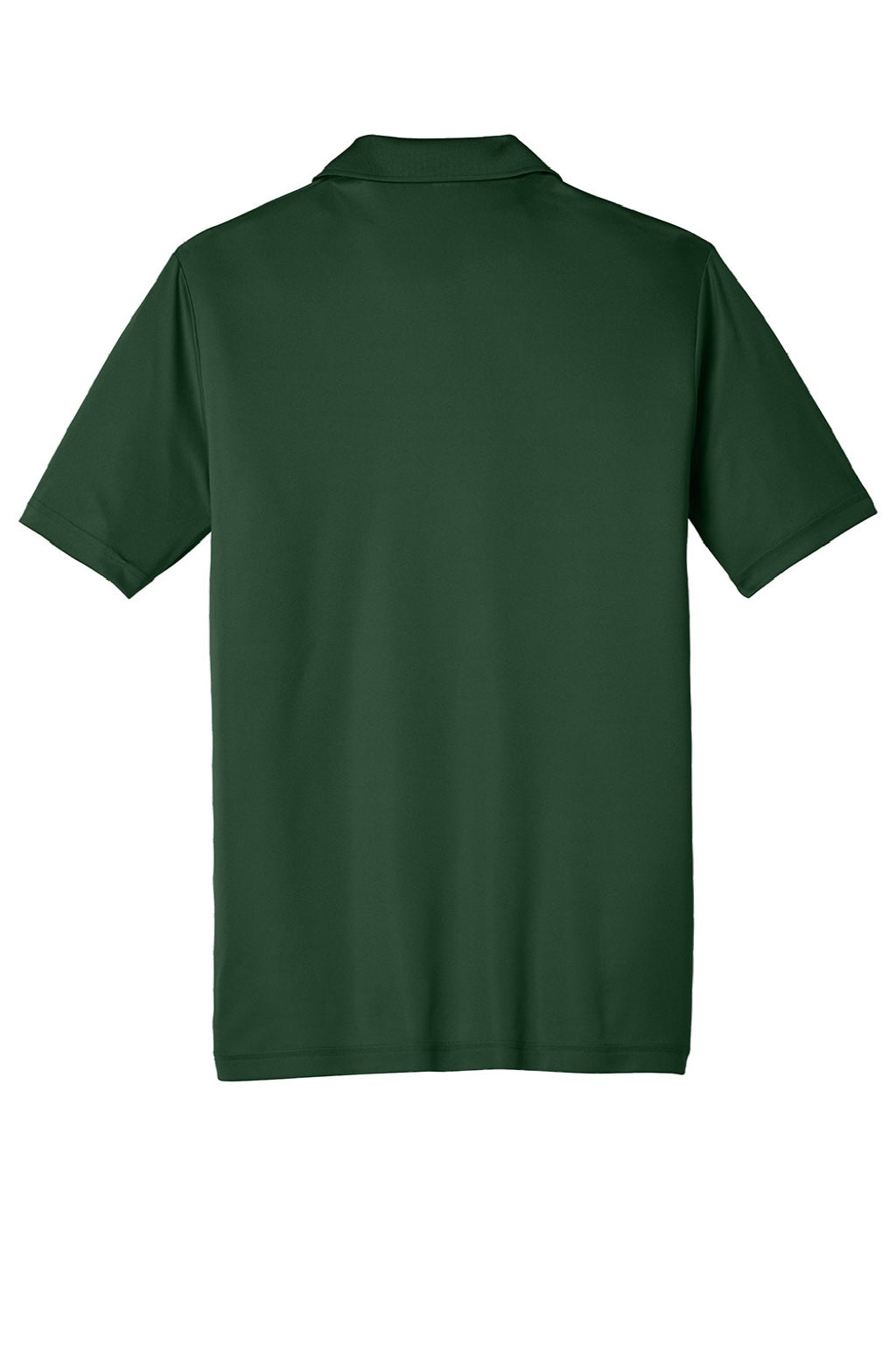 Sport-Tek ST550 Mens Competitor Moisture Wicking Short Sleeve Polo Shirt Forest Green Flat Back