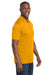 Sport-Tek ST550 Mens Competitor Moisture Wicking Short Sleeve Polo Shirt Gold Model Side