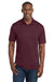 Sport-Tek ST550 Mens Competitor Moisture Wicking Short Sleeve Polo Shirt Maroon Model Front