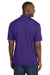 Sport-Tek ST550 Mens Competitor Moisture Wicking Short Sleeve Polo Shirt Purple Model Back